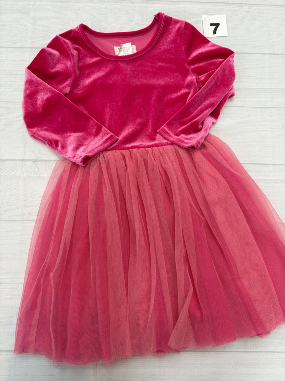 Taylor Joelle Pink Velvet & Tulle Dress - Casual Party Dress